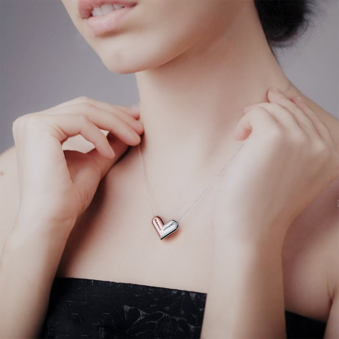 Mother's Day Gift Customized Rotating Deformation Necklace