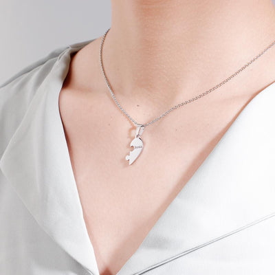 Personalized Heart Puzzle Name Necklace