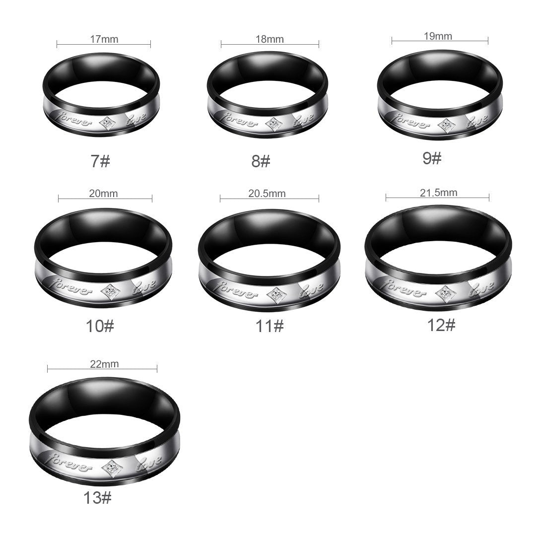Mother's Day Gift Melody Forever Love Couple Diamond Ring