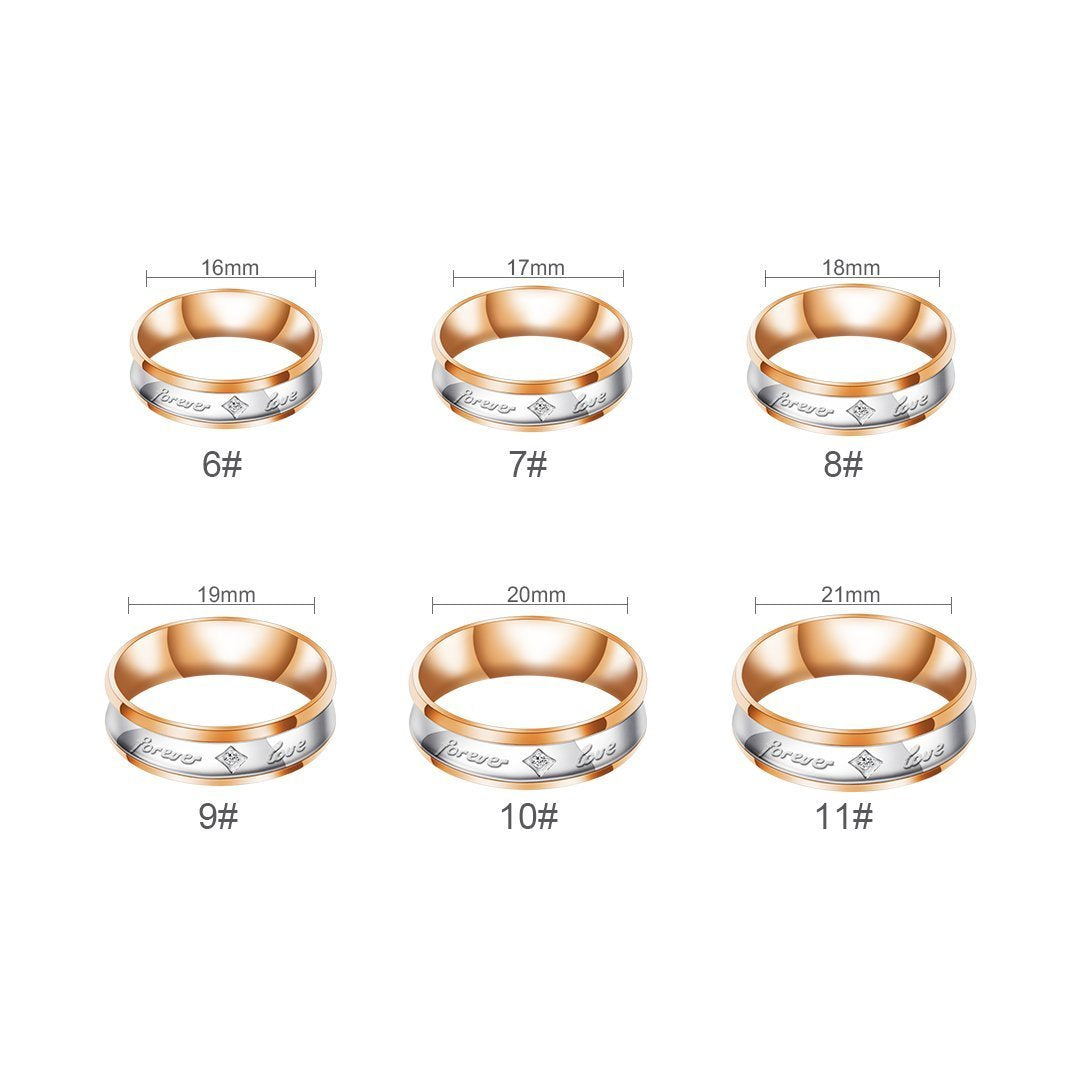 Mother's Day Gift Melody Forever Love Couple Diamond Ring
