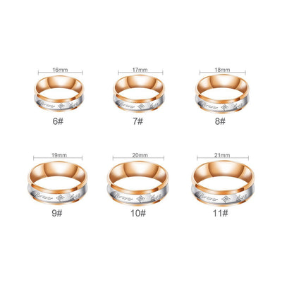 Mother's Day Gift Melody Forever Love Couple Diamond Ring