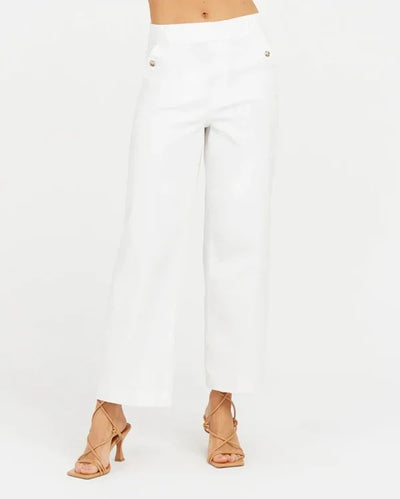 Seamed Front Wide Leg Jeans