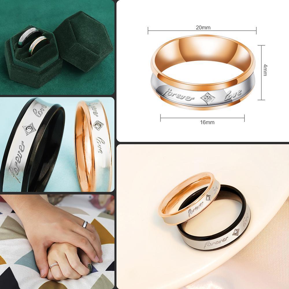 Mother's Day Gift Melody Forever Love Couple Diamond Ring