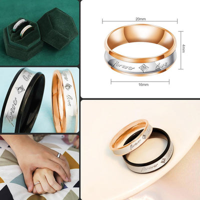 Mother's Day Gift Melody Forever Love Couple Diamond Ring