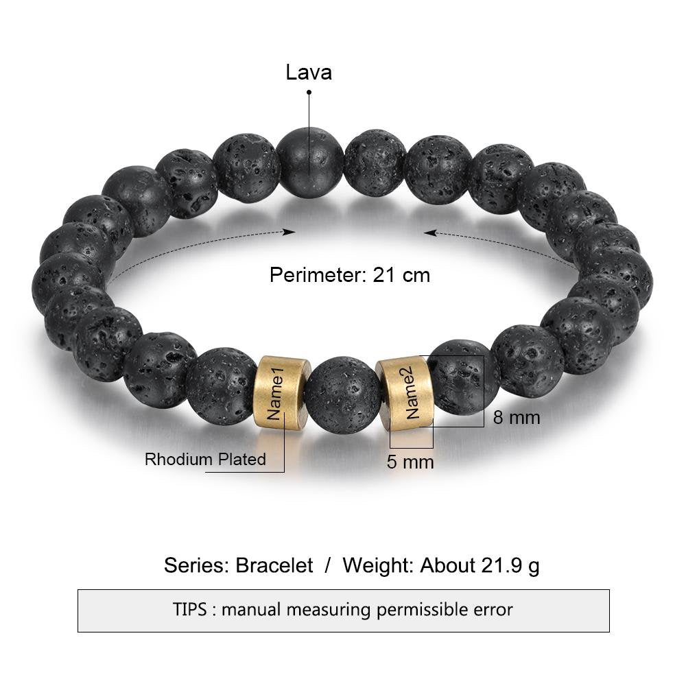 Tiger Eye Men Bracelet Personalized with Beaded Warp Bracelet Grey