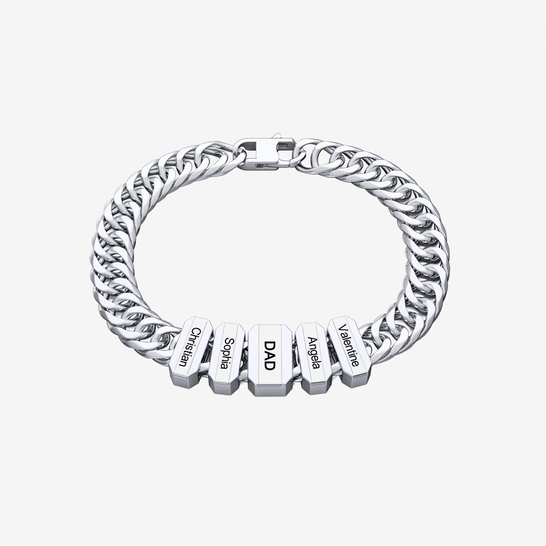 Family Men's Bracelet With Beads