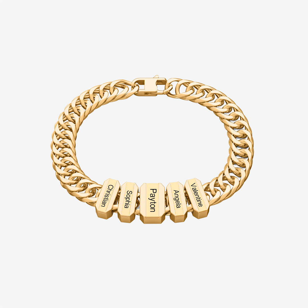 Family Men's Bracelet With Beads