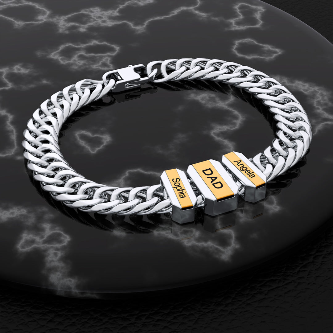 Family Men's Bracelet With Beads