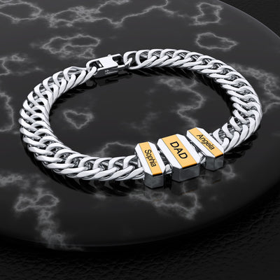 Family Men's Bracelet With Beads