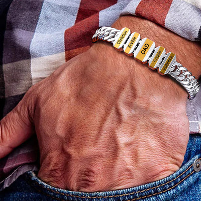 Family Men's Bracelet With Beads