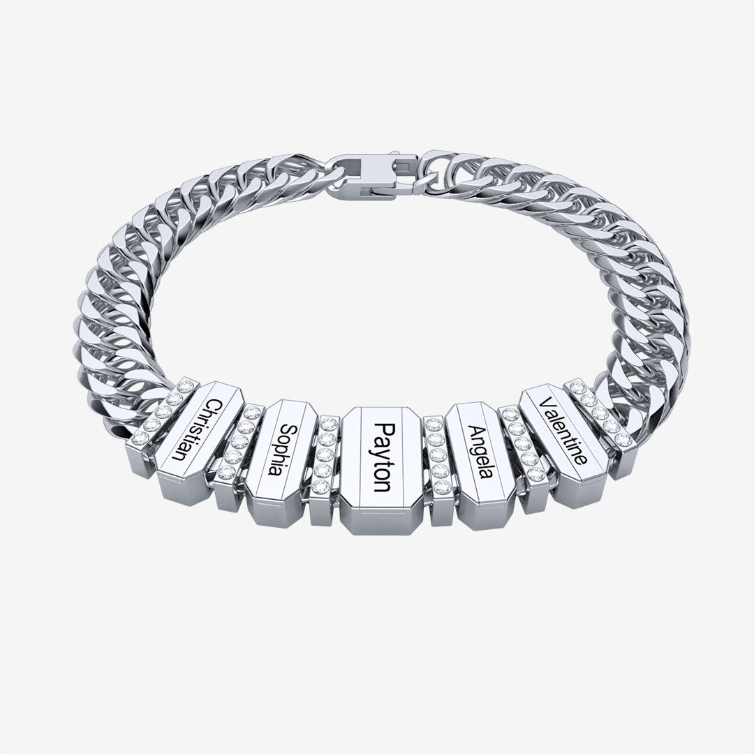 Family Men's Bracelet With Beads