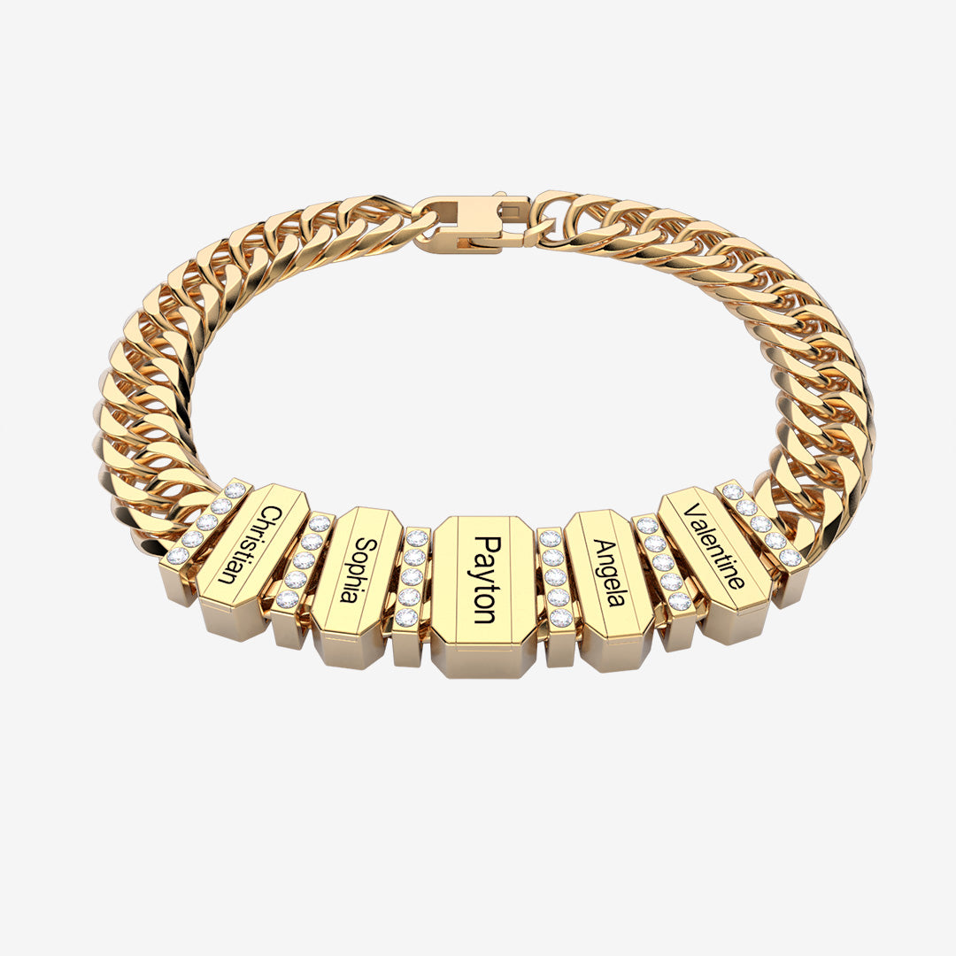Family Men's Bracelet With Beads