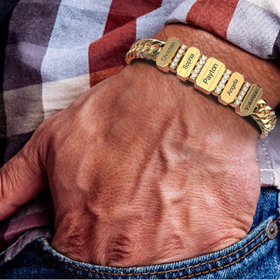 Family Men's Bracelet With Beads