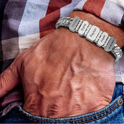 Family Men's Bracelet With Beads