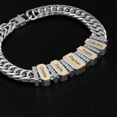 Family Men's Bracelet With Beads