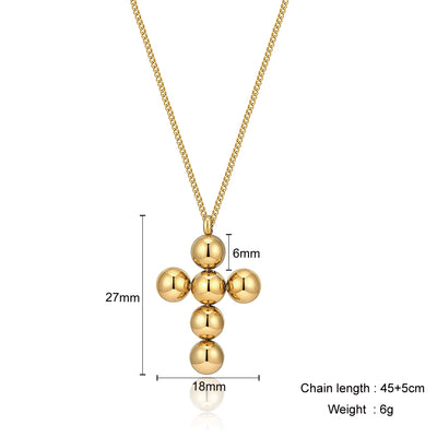 Mother's Day Gift Gold Mini Cross Necklace