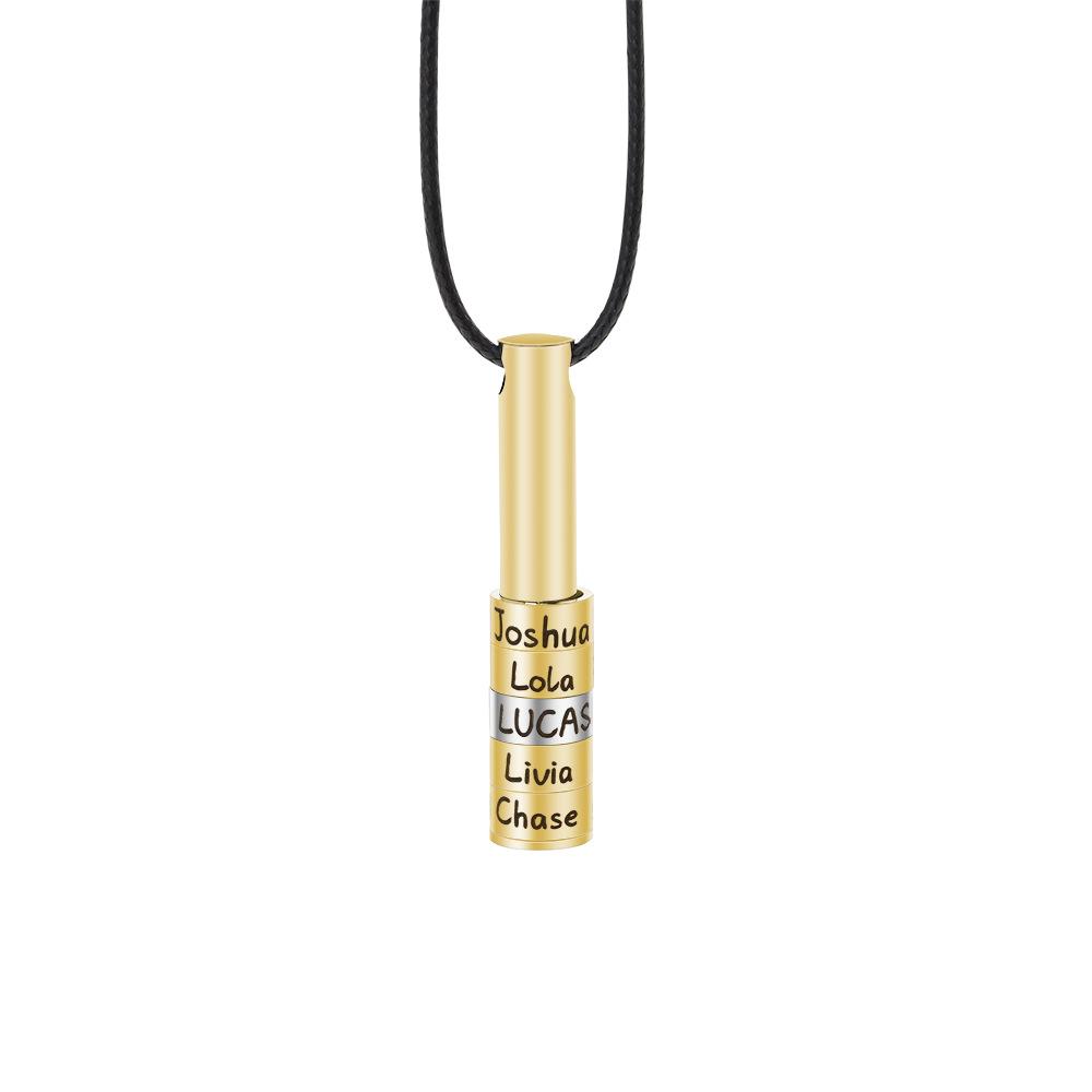 Christmas Gifts Personalized whistle-type bar necklace for men