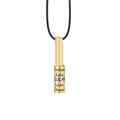 Christmas Gifts Personalized whistle-type bar necklace for men