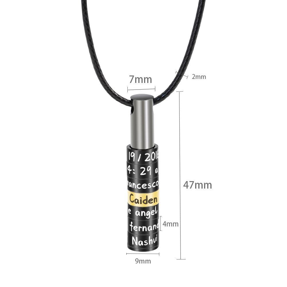 Christmas Gifts Personalized whistle-type bar necklace for men