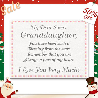 Christmas Gift Granddaughter Bolo Bracelet With Personalized Engravings