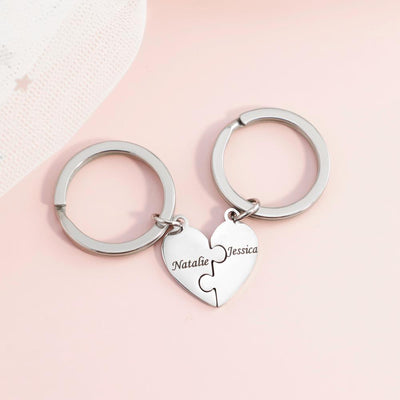 Personalized Heart Puzzle Name Necklace