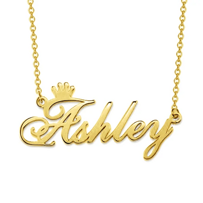 Mother's Day Gift Personalized Name Crown Necklace
