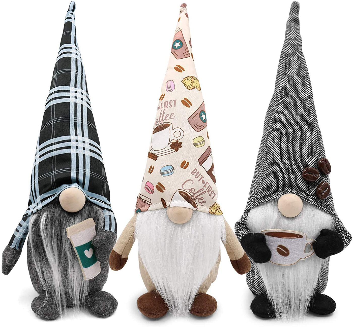Valentine's Day Gift-Lovely Plush Coffee Gnome Doll For Novelty Gift And Decoration