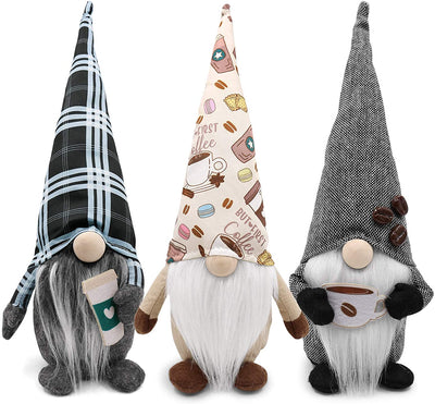 Valentine's Day Gift-Lovely Plush Coffee Gnome Doll For Novelty Gift And Decoration