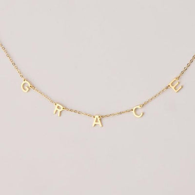 Mother's Day Gift A to Z Initial Choker Necklace Personalized Letter Name Necklace