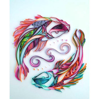 Paper Filigree painting Kit - Fish