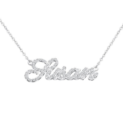 Mother's Day Gift Sparkling Diamond Personlized Name Necklace