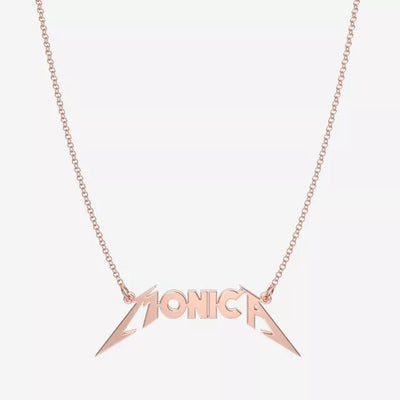 Mother's Day Gift Handmade Personalized Metallica Style Name Necklace