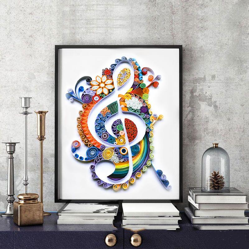 Paper Filigree painting Kit - Musical Note