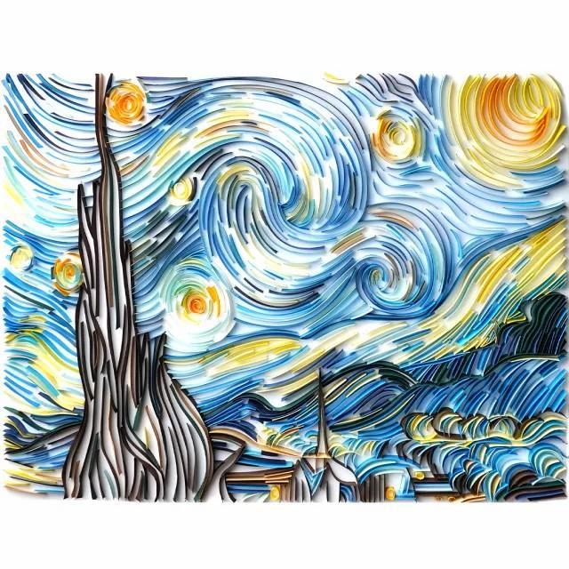 Paper Filigree painting Kit - Starry Sky