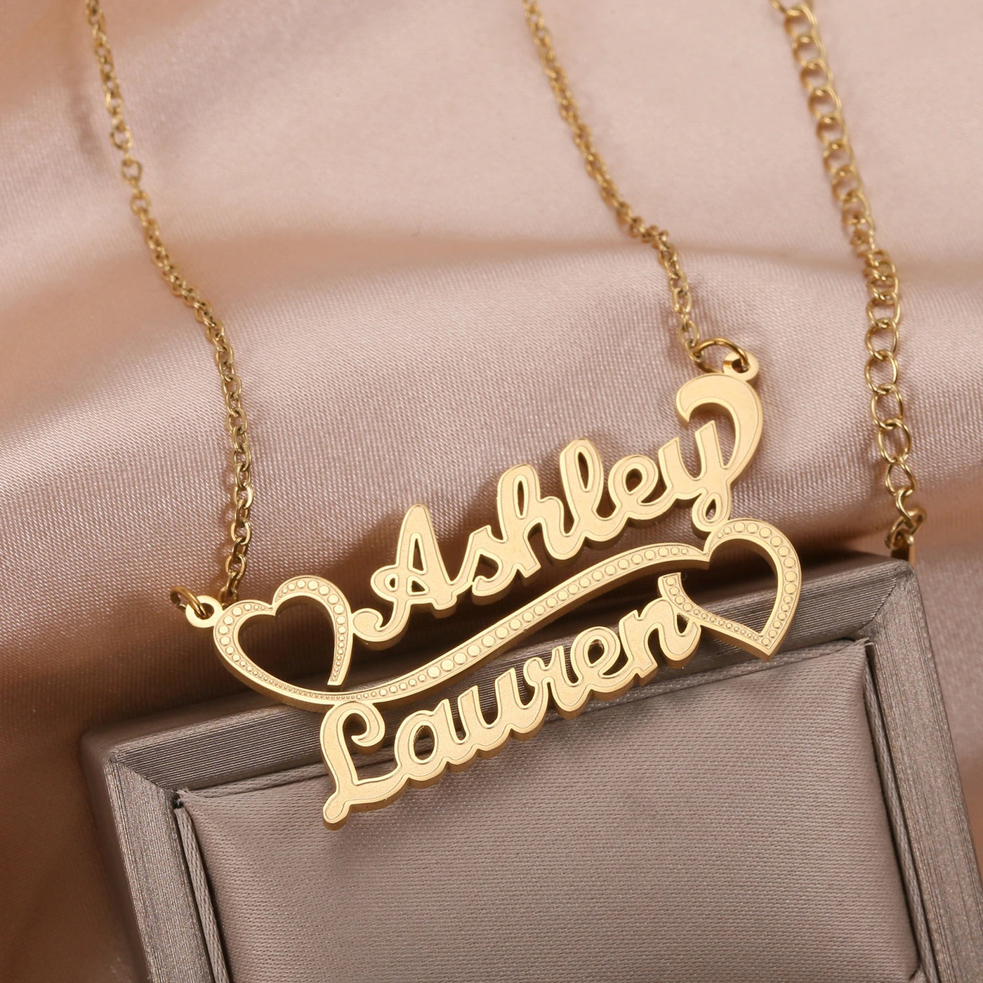 Mother's Day Gift Love Couple Name Necklace