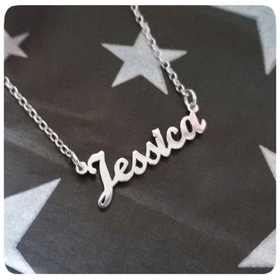 Custom Sterling Silver Name Necklace