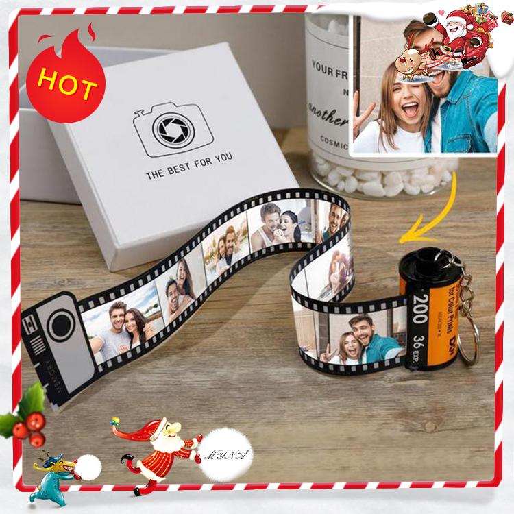 Mother's Day Gift Custom Picture Camera Film Roll Keychain