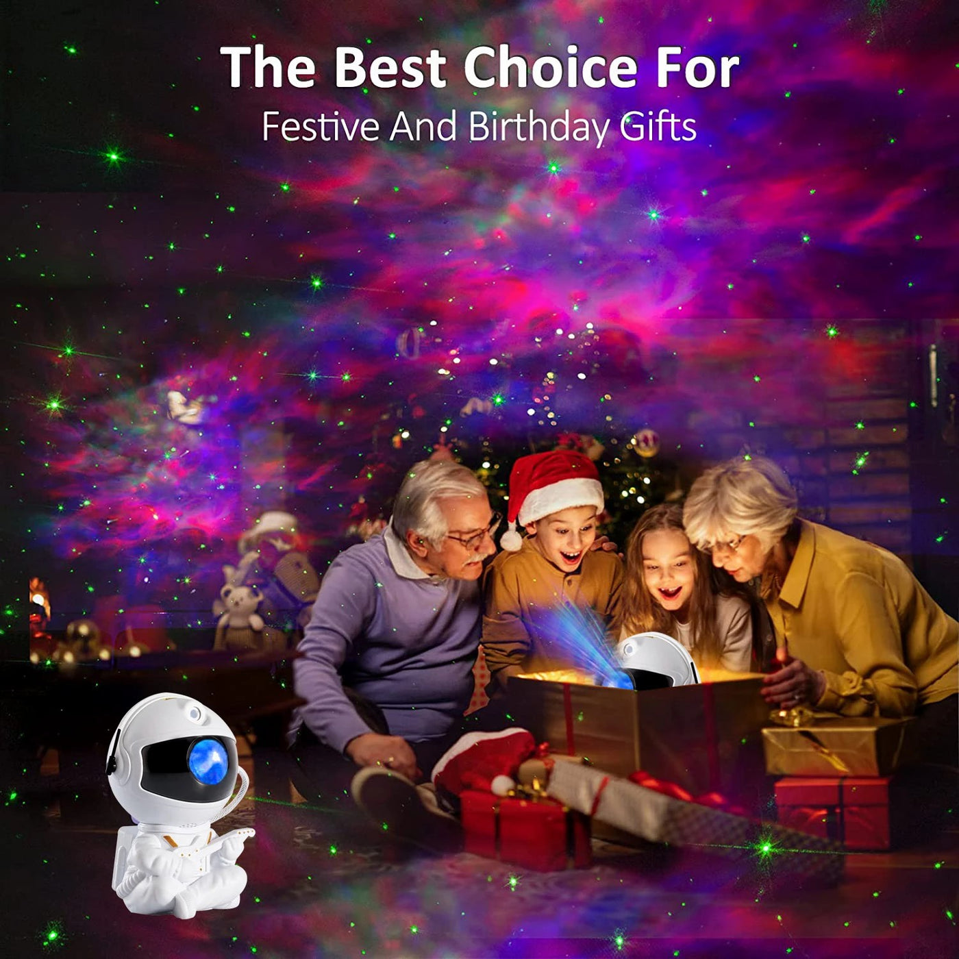 Christmas Gift Astronaut Galaxy Star Projector