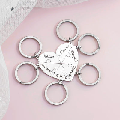 Personalized Heart Puzzle Name Necklace