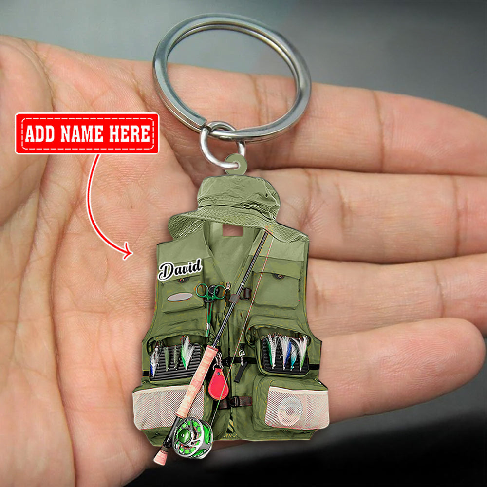 Personalized Acrylic Keychain-Great Gift Idea For Fishing Lovers