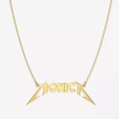 Mother's Day Gift Handmade Personalized Metallica Style Name Necklace