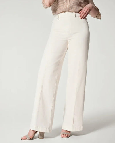 Seamed Front Wide Leg Jeans