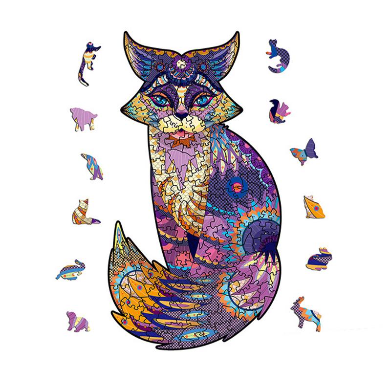 Wooden Jigsaw Puzzle Naughty Fox