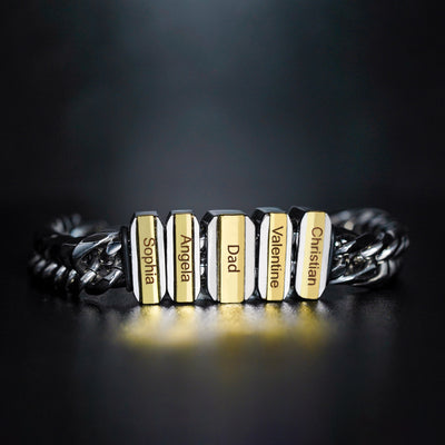 Family Men's Bracelet With Beads