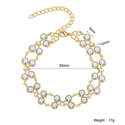 Mother's Day Gift Gold Plated Crystal Bracelet