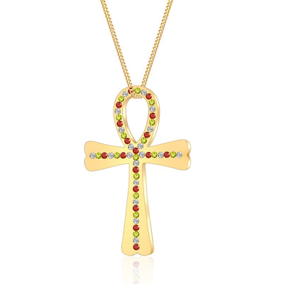 Mother's Day Gift Gold Ankh Charm Necklace