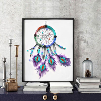 Paper Filigree painting Kit - Dreamcatcher