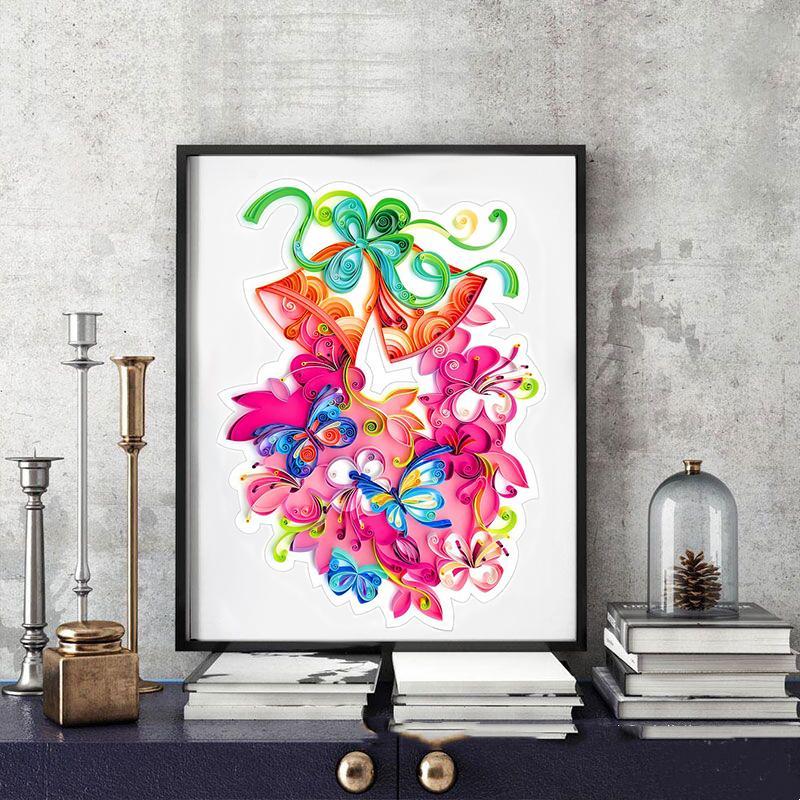 Paper Filigree painting Kit- Bells