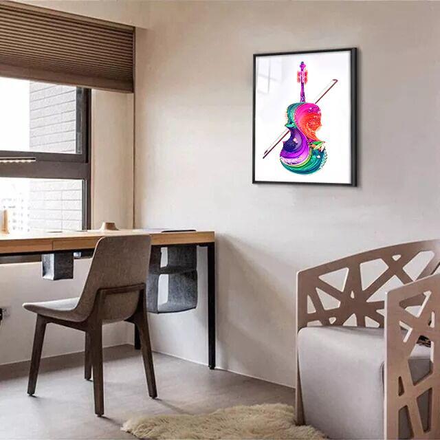 Paper Filigree painting Kit- Violin