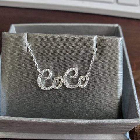 Personalized Shiny Diamond Name Necklace